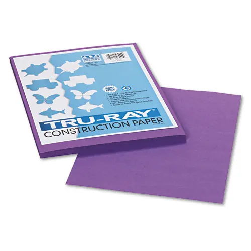 Pacon® Tru-Ray Construction Paper, Violet, 50/Pack