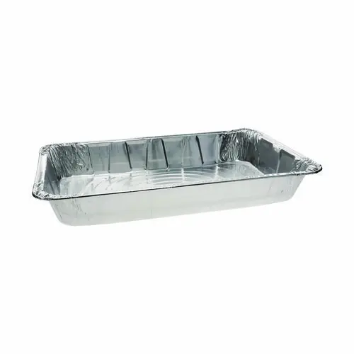 Pactiv Evergreen Aluminum Steam Table Pan, Full-Size Deep, 3.4" Deep, 19.6 x 11.6, 40/Carton