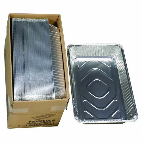 Pactiv Evergreen Aluminum Steam Table Pan, Heavy Duty Deep Full-Size, 3.37" Deep, 19.6 x 11.6, 40/Carton