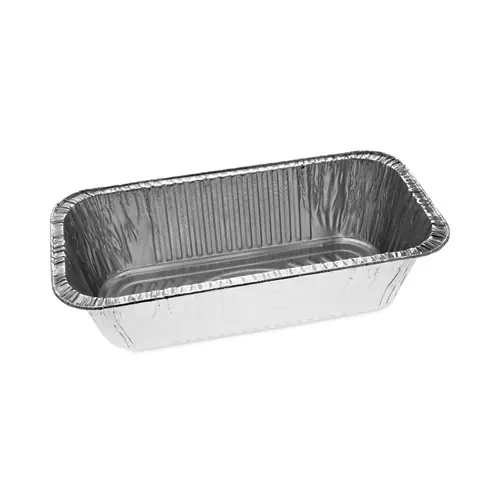 Pactiv Evergreen Aluminum Steam Table Pan, One-Third Size Deep Loaf, 3" Deep