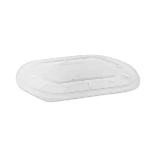 Pactiv Evergreen ClearView MealMaster Lid with Fog Gard Coating, Large Flat, Clear Plastic, 300/Carton