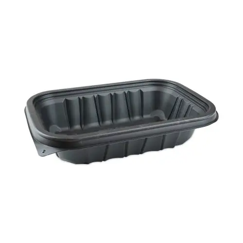 Pactiv Evergreen EarthChoice Entree2Go Takeout Container, 24 oz, Black, Plastic