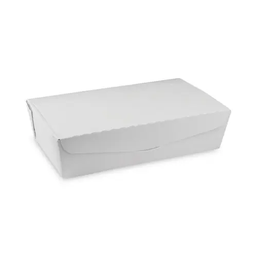 Pactiv Evergreen EarthChoice OneBox Paper Box, 77 oz, White, 162/Carton