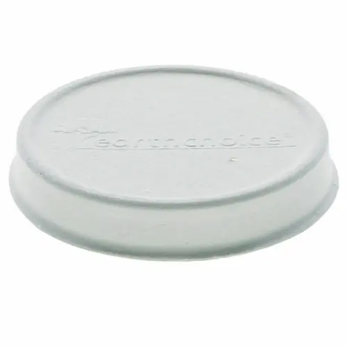 Pactiv Evergreen EarthChoice PFAS-Free Compostable Soup Cup Lid, 4" Diameter, White, Sugarcane, 500/Carton