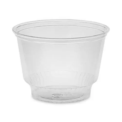 Pactiv Evergreen EarthChoice Recycled Clear Plastic Sundae Dish, 8 oz, Clear, 900/Carton