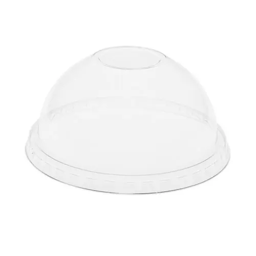 Pactiv Evergreen EarthChoice Strawless RPET Dome Lid for 12 oz to 24 oz "B" Cups, Clear, 1,020/Carton