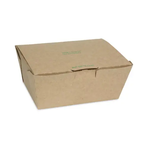 Pactiv Evergreen EarthChoice Tamper Evident OneBox Paper Box, Brown, 160/Carton