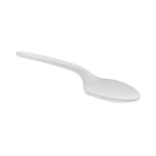 Pactiv Evergreen Fieldware Cutlery, Mediumweight Plastic Spoon, White, 1,000/Carton