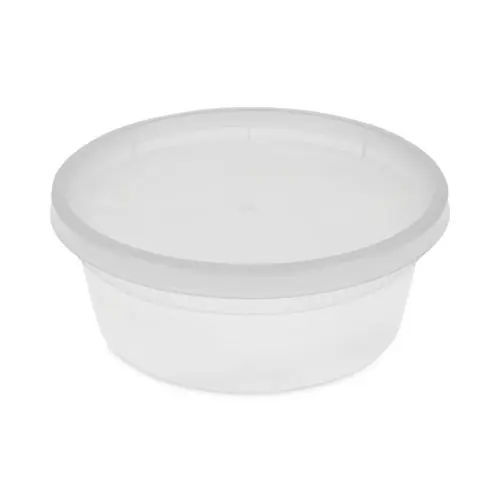Pactiv Evergreen Newspring DELItainer Microwavable Container, 8 oz, Clear, Plastic, 240/Carton