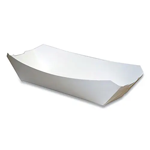 Pactiv Evergreen Paperboard Food Tray, #12 Beers Tray, White, Paper, 300/Carton