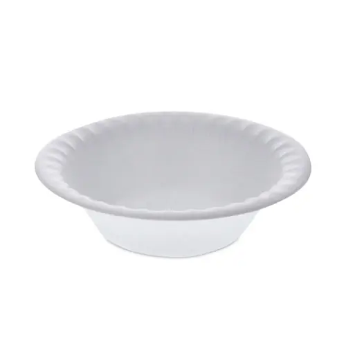 Pactiv Evergreen Placesetter Satin Non-Laminated Foam Dinnerware Bowl, 12 oz, White, 1,000/Carton