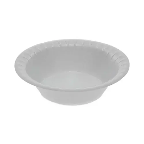 Pactiv Evergreen Placesetter Satin Non-Laminated Foam Dinnerware, Bowl, 5 oz, White, 1,250/Carton