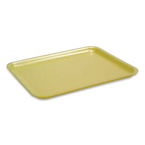 Pactiv Evergreen Supermarket Tray #2, Yellow, Foam, 500/Carton