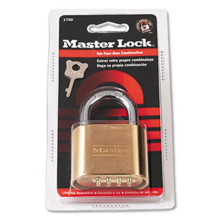Padlock, Combination, Brass