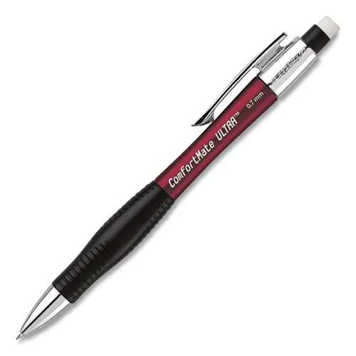 Paper Mate® ComfortMate Ultra Mechanical Pencil, 0.7 mm, HB (#2), Black Lead, Assorted Barrel Colors, Dozen