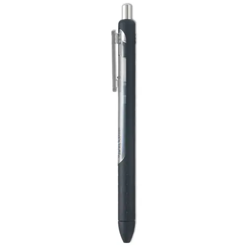 Paper Mate® InkJoy Gel Pen, Retractable, Fine 0.5 mm, Black Ink, Black Barrel, Dozen