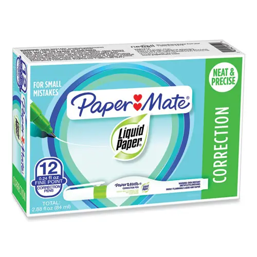 Paper Mate® Liquid Paper® Correction Pen, White, 6.8 mL