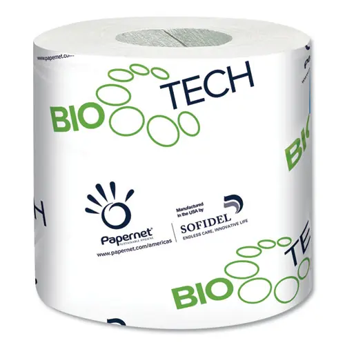 Papernet® BioTech Toilet Tissue, Septic Safe, 2-Ply, White, 500 Sheets/Roll, 96 Rolls/Carton