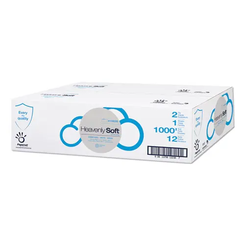 Papernet® Heavenly Soft Toilet Tissue, Septic Safe, 2-Ply, White, 12 Rolls/Carton