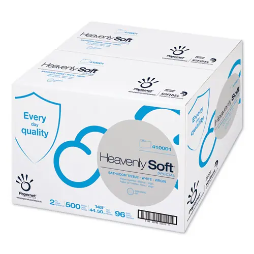 Papernet® Heavenly Soft® Toilet Tissue, Septic Safe, 2-Ply, 500 Sheets/Roll, 96 Rolls/Carton