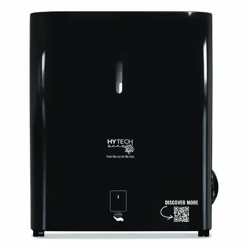 Papernet® Hy Tech Towel Dispenser, Automatic, Black, 11.8" x 9.8" x 14.2"