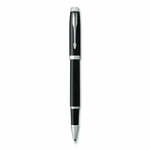 Parker® IM Premium Rollerball Pen, Stick, Fine 0.7 mm, Black Ink, Black/Chrome Barrel