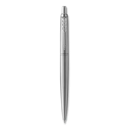 Parker® Jotter XL Ballpoint Pen, Retractable, Medium Point, Blue Ink, Stainless Steel Barrel