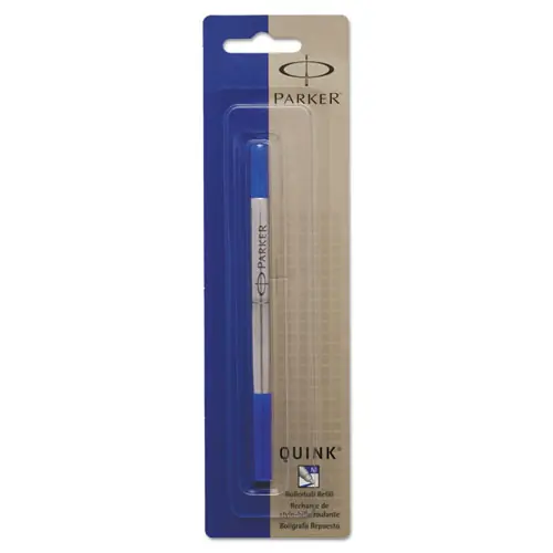 Parker® Refill for Parker Roller Ball Pens, Medium Conical Tip, Blue Ink