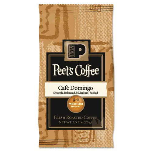 Peet's Coffee & Tea® Coffee Portion Packs, Cafe Domingo Blend, 2.5 oz, 18 Packs/Box