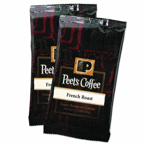 Peet's Coffee & Tea® Coffee Portion Packs, French Roast, 2.5 oz Frack Pack, 18/Box