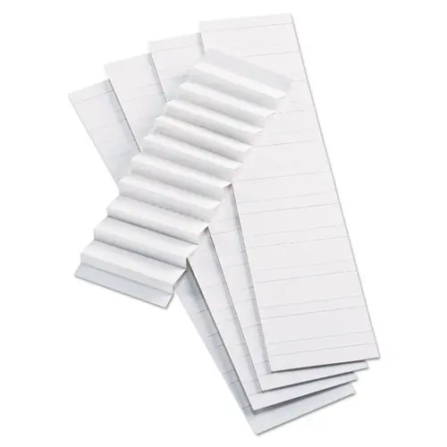 Pendaflex® Blank Inserts For Hanging File Folders, Compatible with 42 Series Tabs, 1/5-Cut, White, 2" Wide, 100/Pack