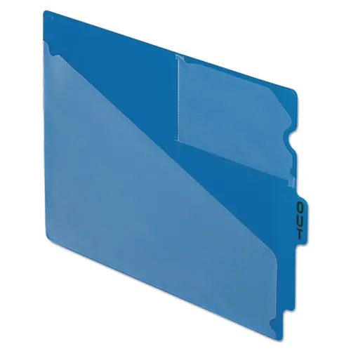 Pendaflex® Colored Poly End Tab "Out" Guides, 1/3-Cut, Center Position, Letter Size, Blue, 50/Box
