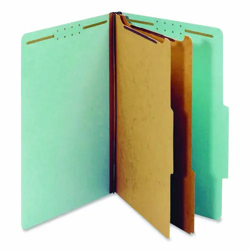 Pendaflex® Colored Pressboard Top Tab Classification Folders, Legal Size, Light Blue, 10/Box