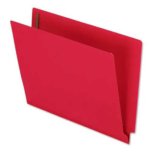 Pendaflex® Colored Reinforced End Tab Fastener Folders, Letter Size, Red, 50/Box