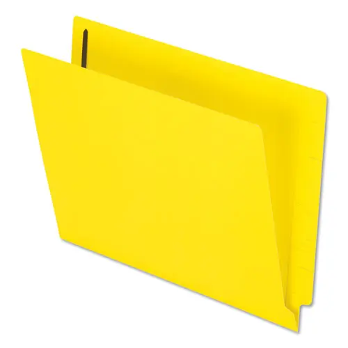 Pendaflex® Colored Reinforced End Tab Fastener Folders, Letter Size, Yellow, 50/Box
