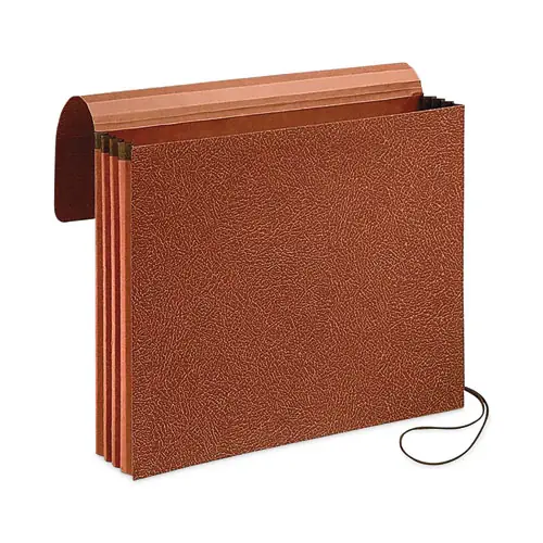 Pendaflex® Earthwise by Pendaflex Recycled Expanding Wallet, Elastic Cord Closure, Legal Size, Redrope