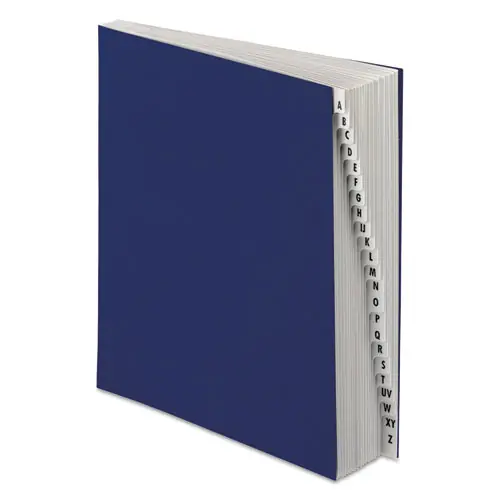 Pendaflex® Expanding Desk File, 20 Dividers, Alpha Index, Letter Size, Dark Blue Cover