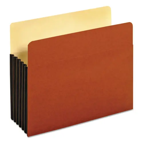 Pendaflex® File Pocket with Tyvek, 5.25" Expansion, Letter Size, Redrope, 10/Box