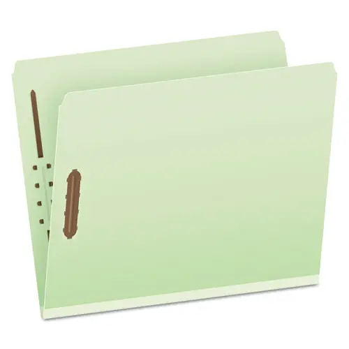 Pendaflex® Heavy-Duty Pressboard Folders with Embossed Fasteners, Letter Size, Green, 2" Expansion, 25/Box