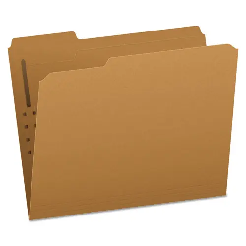 Pendaflex® Kraft Fastener Folders, 1/3-Cut Tabs, 1 Fastener, Letter Size, Kraft Exterior, 50/Box