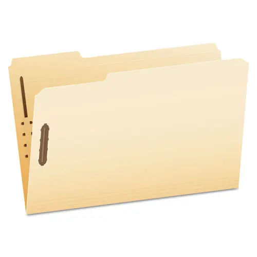 Pendaflex® Manila Fastener Folders, 1/3-Cut Tabs, 2 Fasteners, Legal Size, Manila Exterior, 50/Box