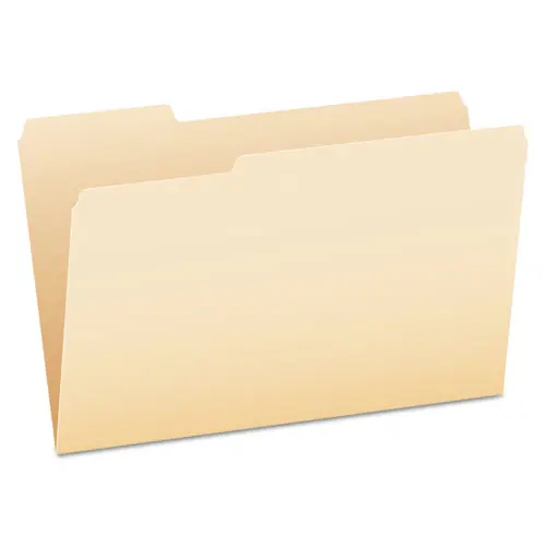 Pendaflex® Manila File Folders, 1/3-Cut Tabs, Legal Size, 0.75" Expansion, 100/Box