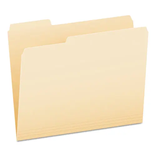 Pendaflex® Manila File Folders, 1/3-Cut Tabs, Left Position, Letter Size, 100/Box