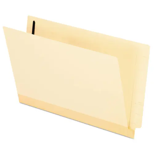 Pendaflex® Manila Laminated End Tab Fastener Folders, Legal Size, 11-pt Manila, 0.75" Expansion, 1 Fastener, 50/Box