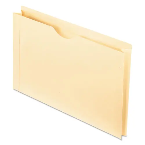 Pendaflex® Manila Reinforced File Jackets, 2-Ply Straight Tab, Legal Size, Manila, 50/Box