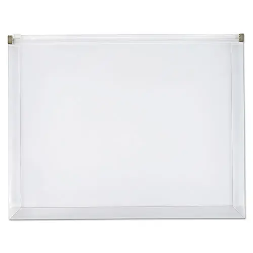 Pendaflex® Poly Zip Envelope, Zipper Closure, 10 x 13, Clear, 5/Pack