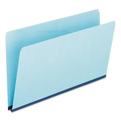 Pendaflex® Pressboard Expanding File Folders, Straight Tabs, Legal Size, 1" Expansion, Blue, 25/Box