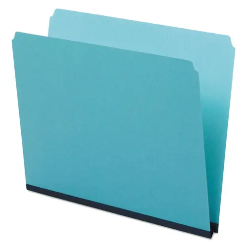 Pendaflex® Pressboard Expanding File Folders, Straight Tabs, Letter Size, 1" Expansion, Blue, 25/Box