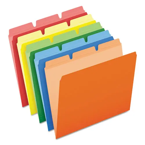 Pendaflex® Ready-Tab Reinforced File Folders, 1/3-Cut Tabs, Letter Size, Assorted Colors, 50/Pack
