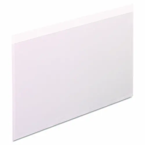 Pendaflex® Self-Adhesive Pockets, 5 x 8, Clear Front/White Backing, 100/Box